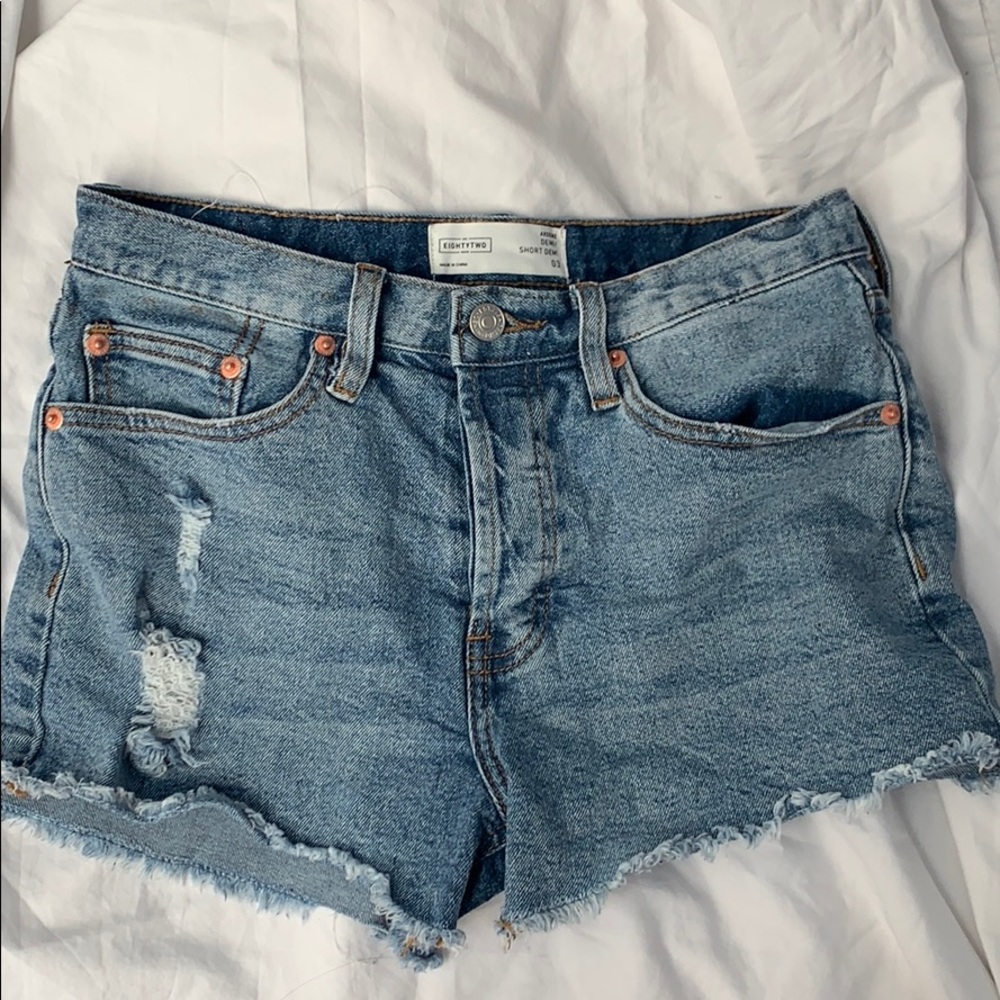 denim shorts